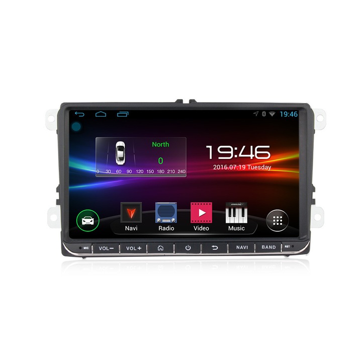 Sistem navigatie,VW, SKODA, SEAT,ecran 9 inch,Wi-fi,2DIN, Camera marsarier si Sistem DVR CADOU
