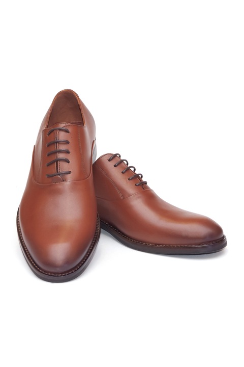 Pantofi barbatesti Pieton, din piele naturala, 165, Maro, 39