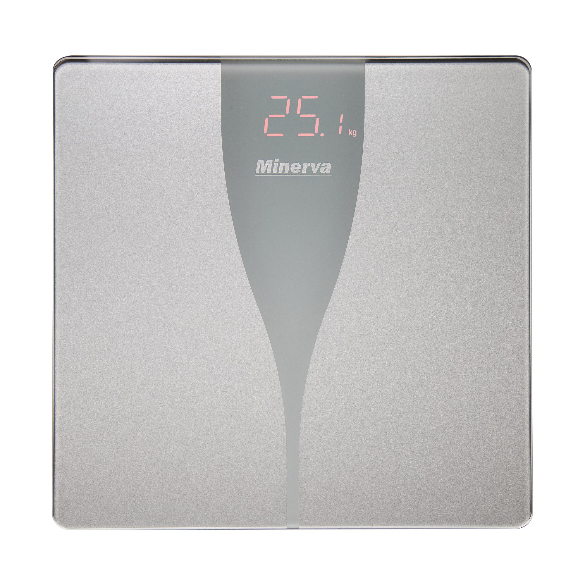 Cantar electronic de persoane Minerva Experience Ultra Silvia B31E, 180 kg, Argintiu