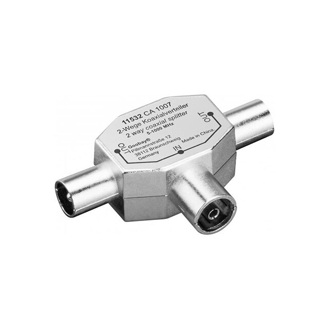 Adaptor coaxial spliter cu 2 cai, Goobay