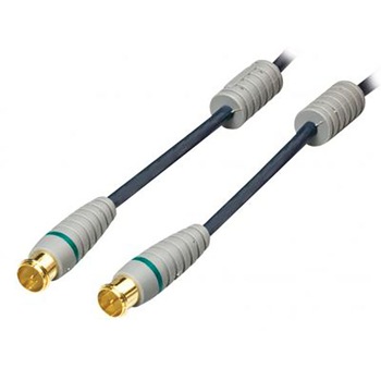 Cablu coaxial, 2m, culoare gri, Bandridge Cablu coaxial, 2m, culoare gri, Bandridge