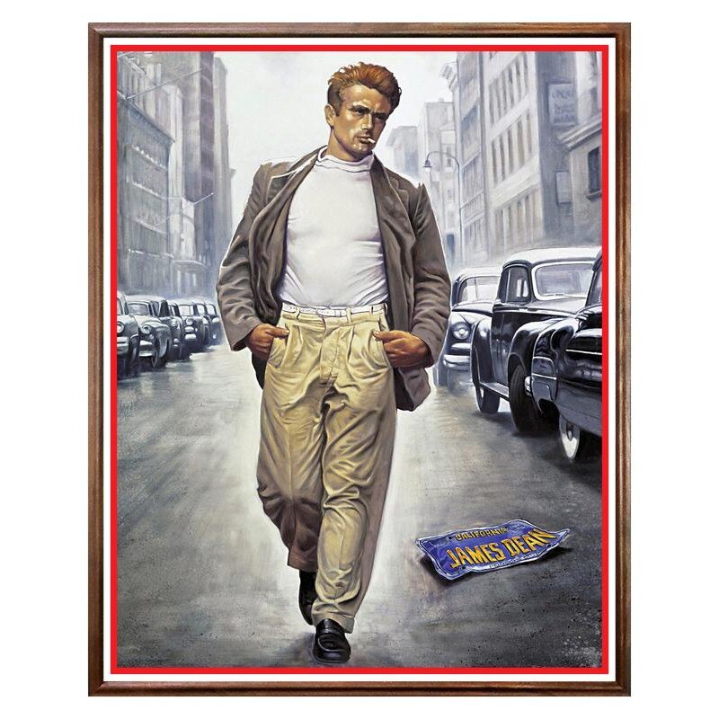 Tablou Decorativ - Club, Restaurant, Bar, Hotel, Cafenea - Smoking James - BRC-252, 40 x 50 cm