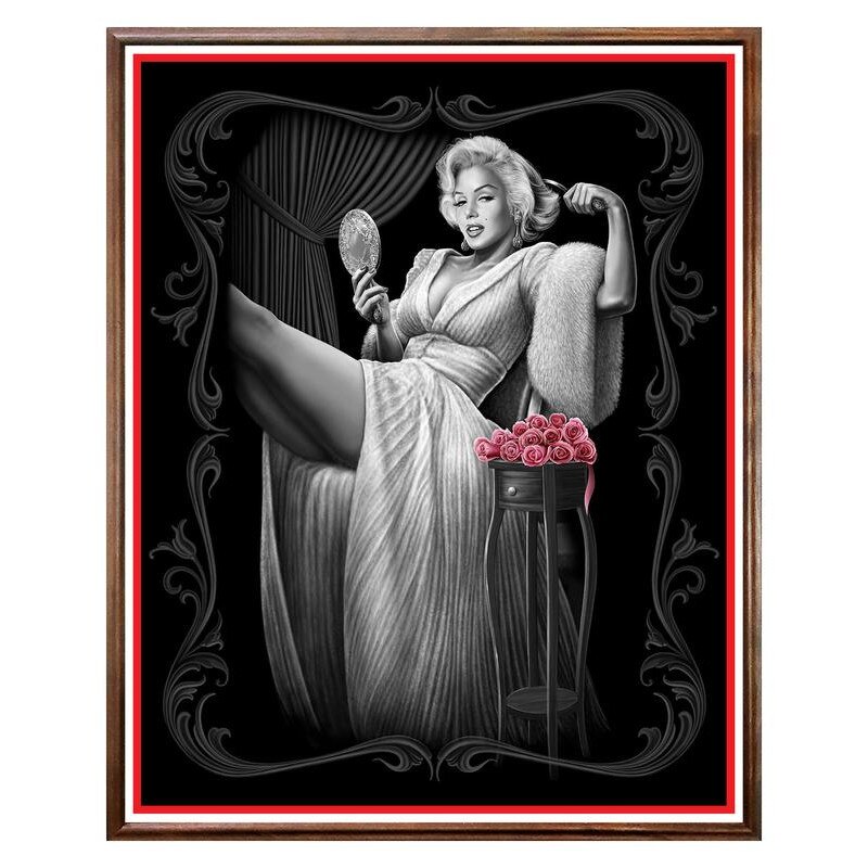 Tablou Decorativ - Club, Restaurant, Bar, Hotel, Cafenea - Dark Marilyn - BRC-243, 40 x 50 cm