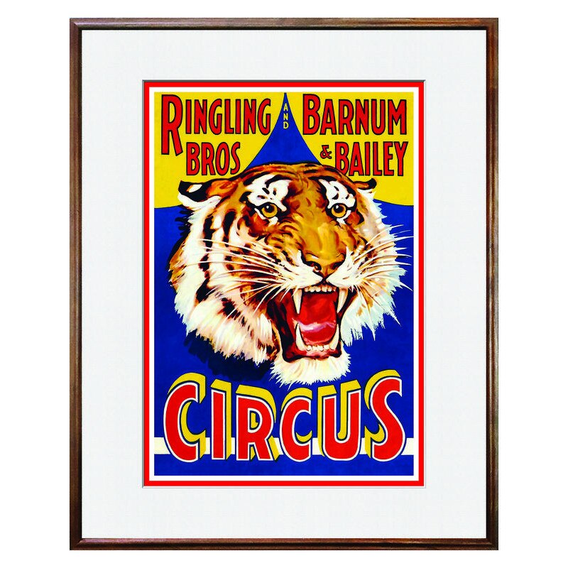 Tablou Decorativ - Club, Restaurant, Bar, Hotel, Cafenea - Vintage Circus Poster - BRC-282, 40 x 50 cm