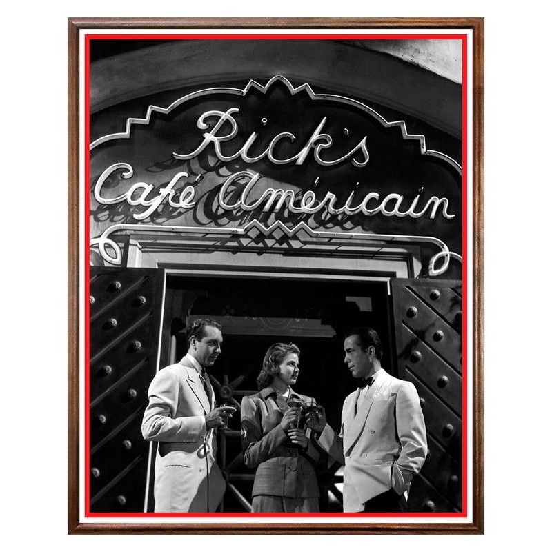 Tablou Decorativ - Club, Restaurant, Bar, Hotel, Cafenea - Casablanca - BRC-235, 40 x 50 cm