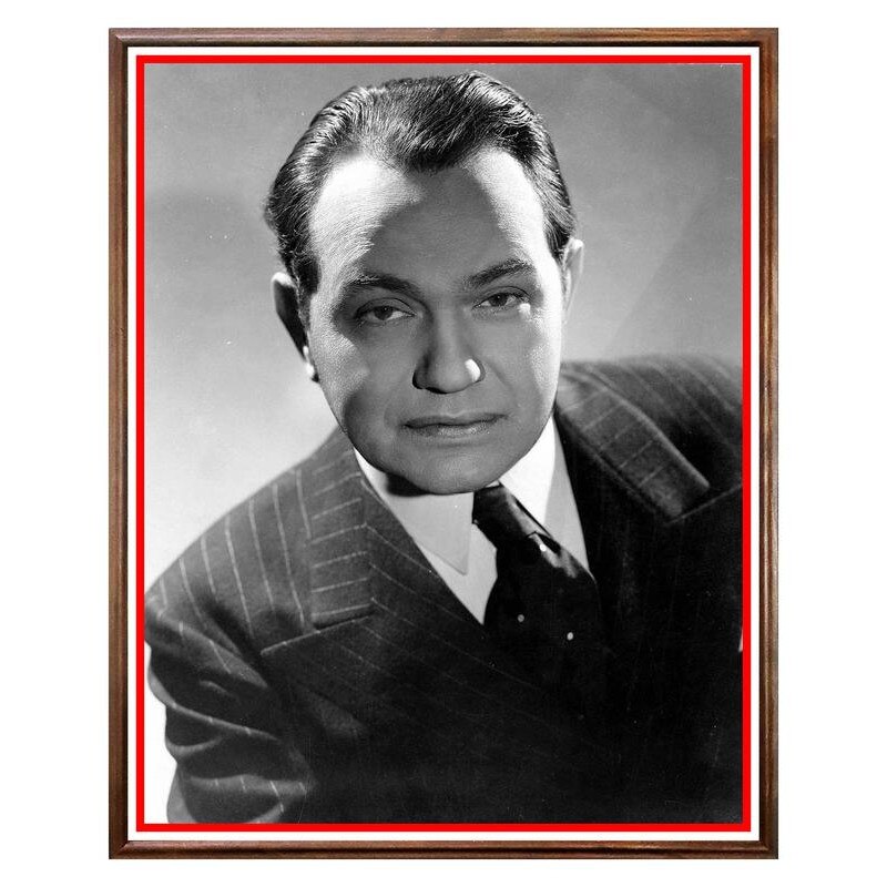 Tablou Decorativ - Club, Restaurant, Bar, Hotel, Cafenea - Edward G. Robinson - BRC-226, 40 x 50 cm