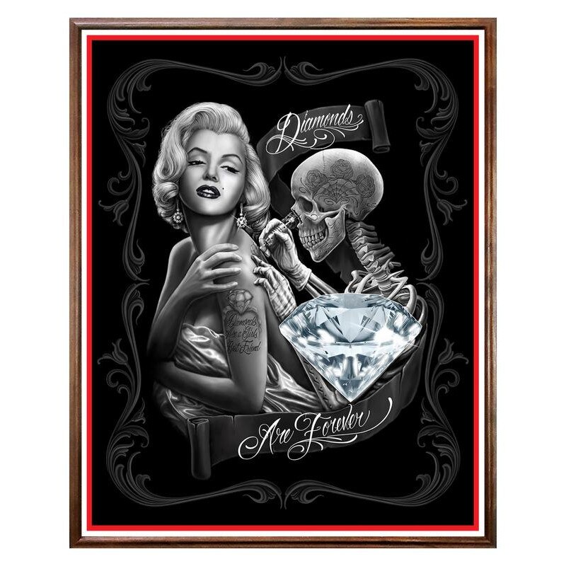 Tablou Decorativ - Club, Restaurant, Bar, Hotel, Cafenea - Dark Marilyn - BRC-246, 40 x 50 cm
