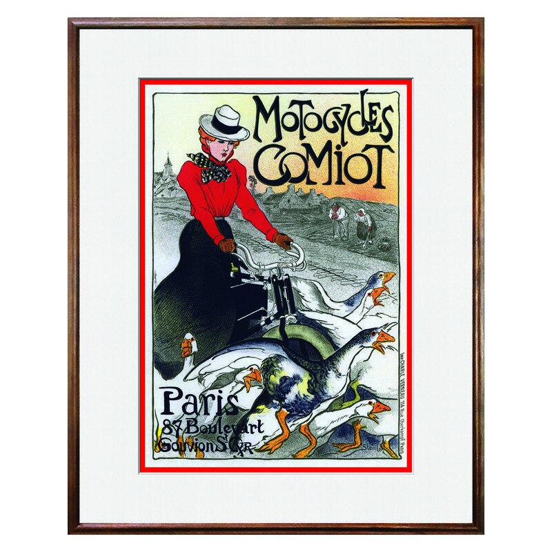 Tablou Decorativ - Club, Restaurant, Bar, Hotel, Cafenea - Vintage Motorcycle Poster - BRC-329, 40 x 50 cm