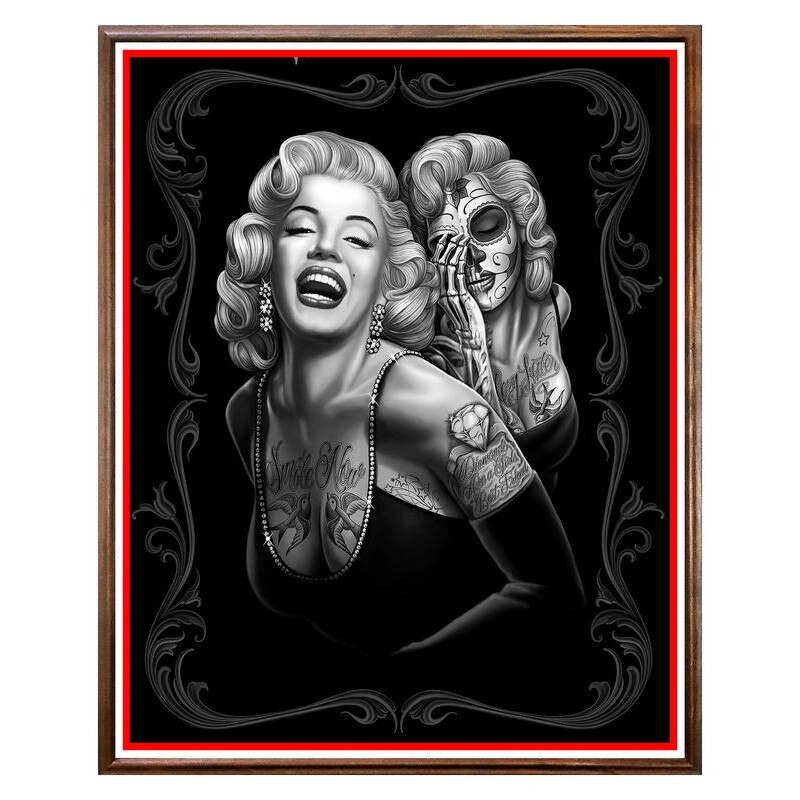 Tablou Decorativ - Club, Restaurant, Bar, Hotel, Cafenea - Dark Marilyn - BRC-242, 40 x 50 cm