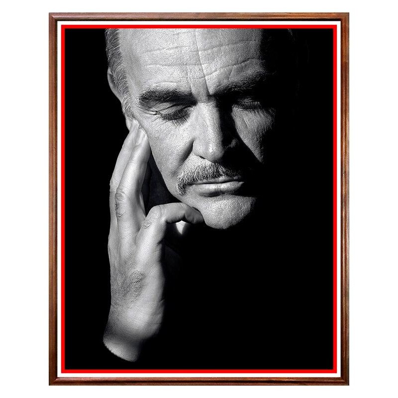 Tablou Decorativ - Club, Restaurant, Bar, Hotel, Cafenea - Sean Connery - BRC-261, 40 x 50 cm