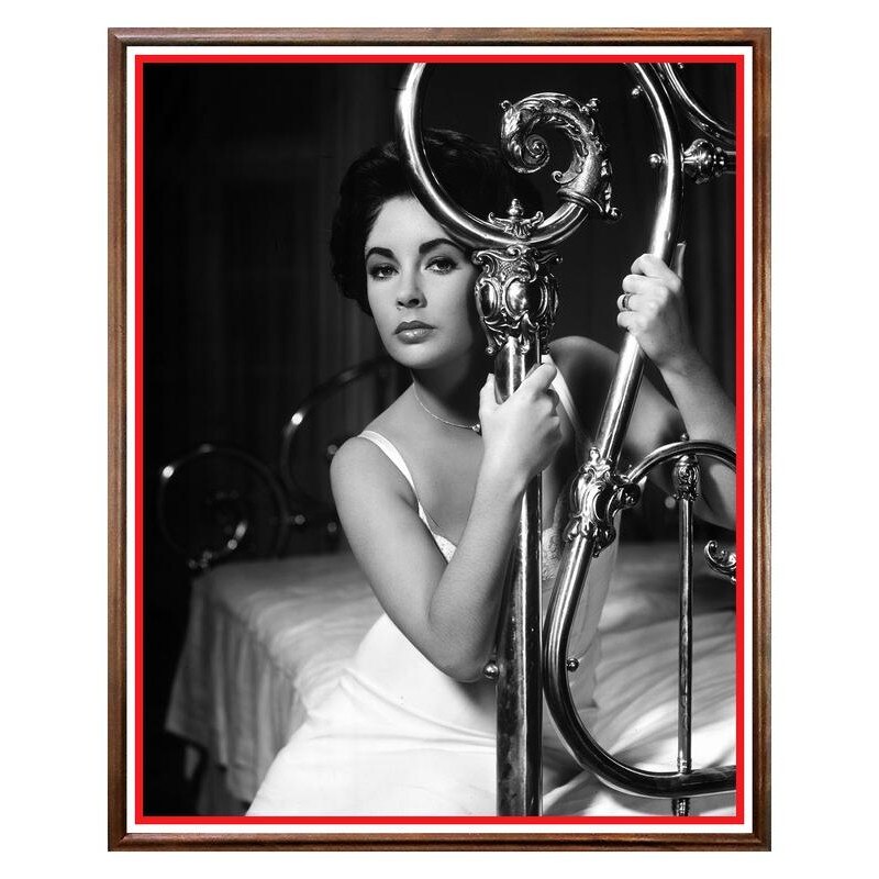 Tablou Decorativ - Club, Restaurant, Bar, Hotel, Cafenea - Elizabeth Taylor - BRC-328, 40 x 50 cm