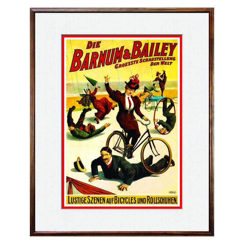 Tablou Decorativ - Club, Restaurant, Bar, Hotel, Cafenea - Vintage Circus Poster - BRC-276, 40 x 50 cm