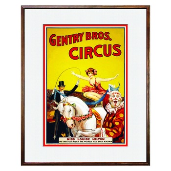 Tablou Decorativ - Club, Restaurant, Bar, Hotel, Cafenea - Vintage Circus Poster - BRC-281, 40 x 50 cm Tablou Decorativ - Club, Restaurant, Bar, Hotel, Cafenea - Vintage Circus Poster - BRC-281, 40 x 50 cm