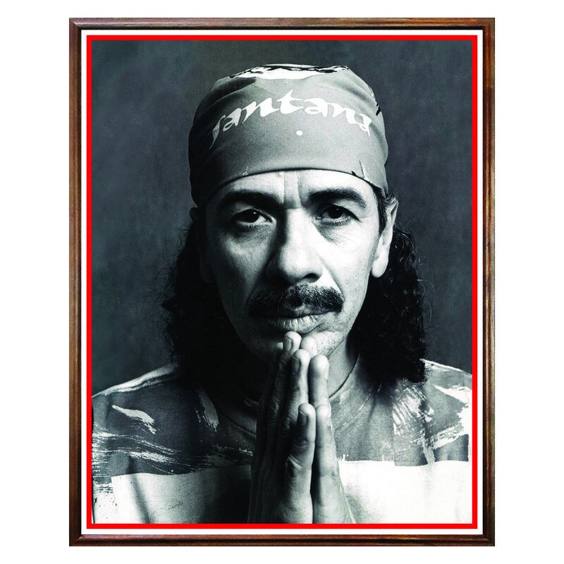 Tablou Decorativ - Club, Restaurant, Bar, Hotel, Cafenea - Carlos Santana - BRC-273, 40 x 50 cm