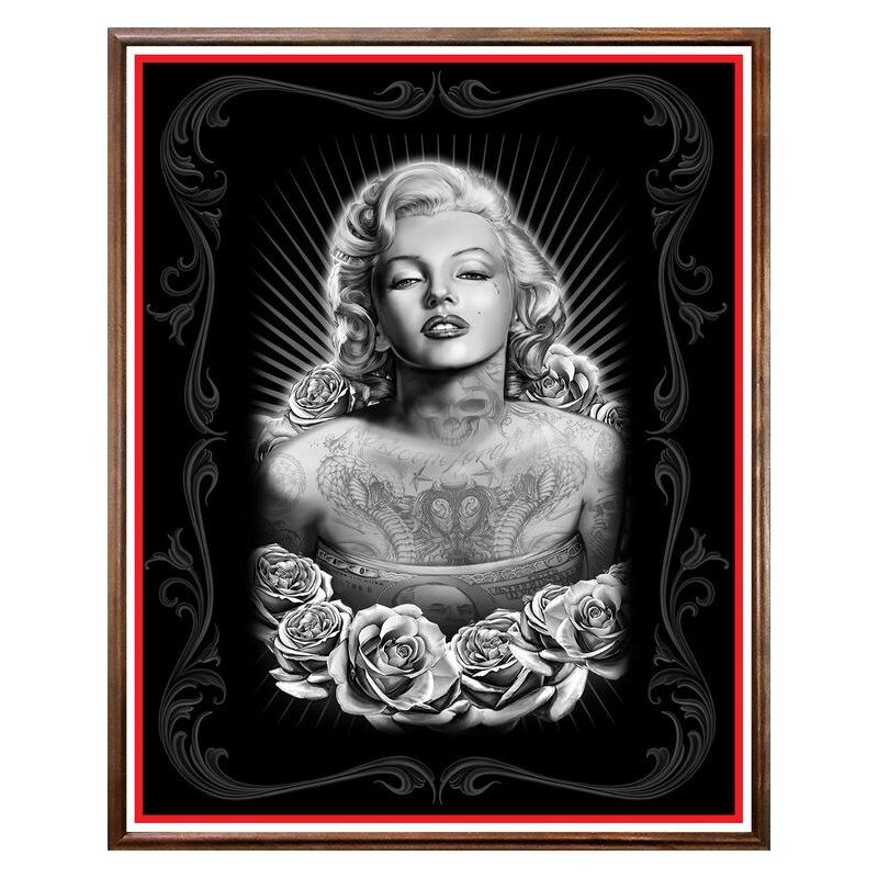 Tablou Decorativ - Club, Restaurant, Bar, Hotel, Cafenea - Dark Marilyn - BRC-247, 40 x 50 cm