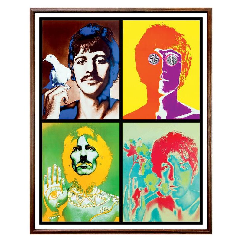 Tablou Decorativ - Club, Restaurant, Bar, Hotel, Cafenea - Beatles - BRC-297, 40 x 50 cm