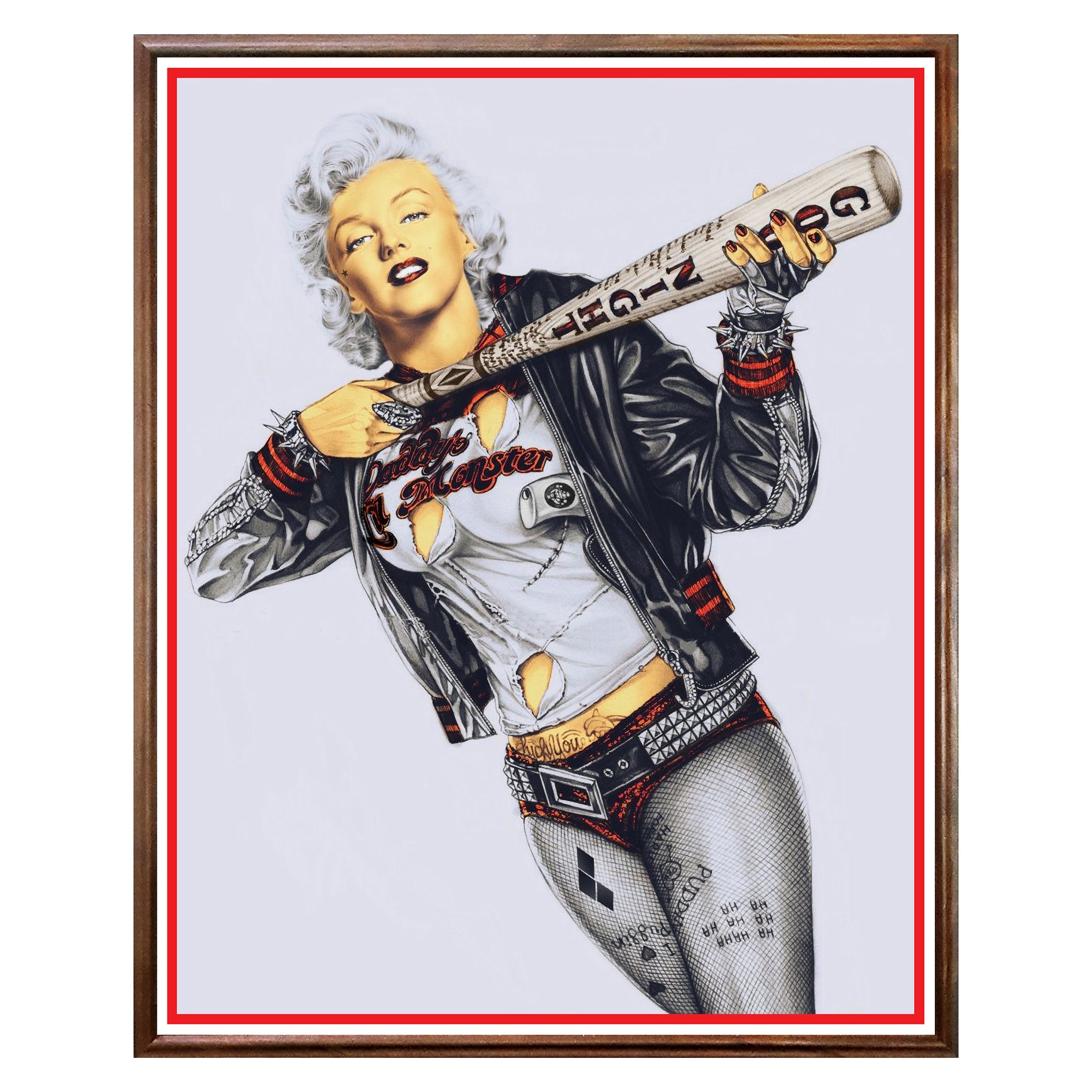 Tablou Decorativ - Club, Restaurant, Bar, Hotel, Cafenea - Dark Marilyn - BRC-240, 40 x 50 cm