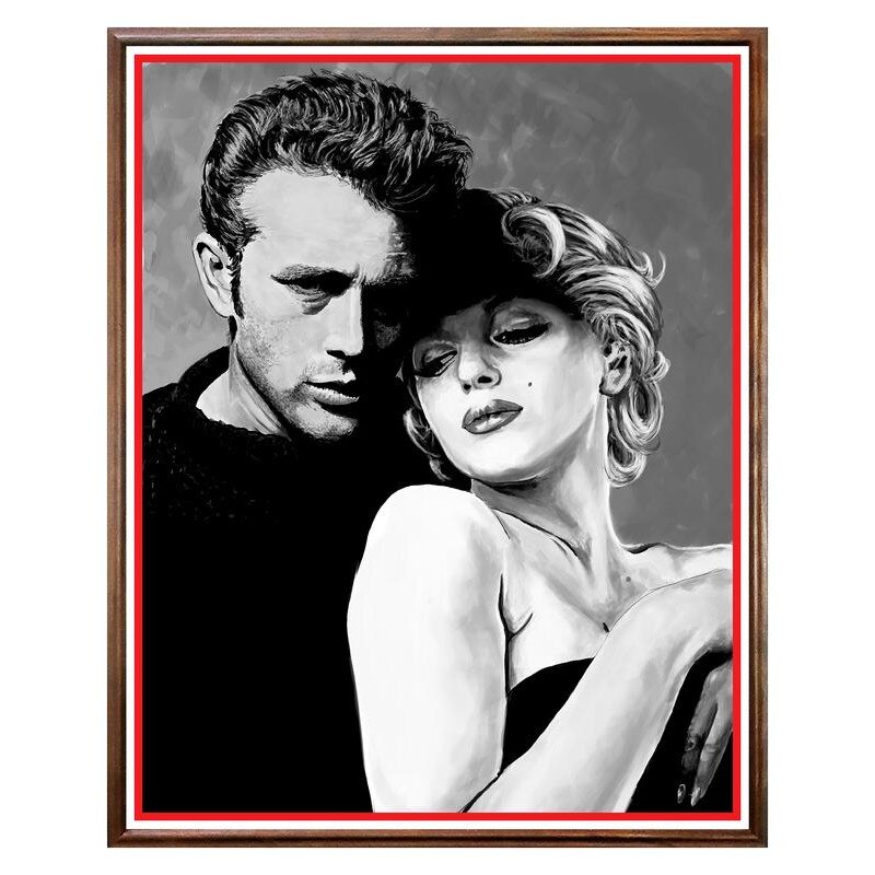 Tablou Decorativ - Club, Restaurant, Bar, Hotel, Cafenea - Marilyn & Dean - BRC-253, 40 x 50 cm