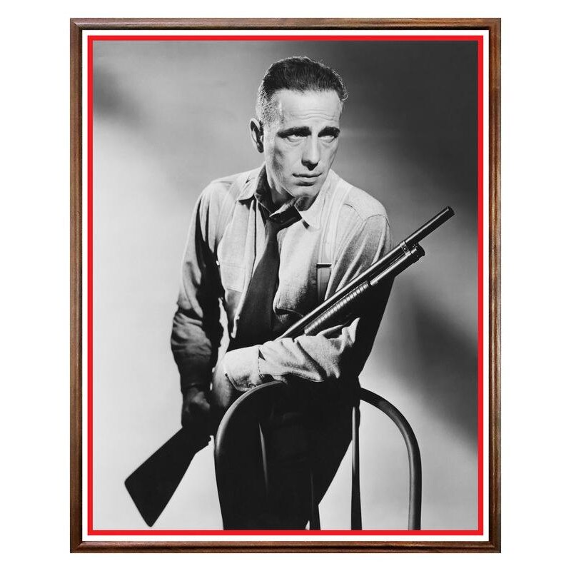 Tablou Decorativ - Club, Restaurant, Bar, Hotel, Cafenea - Humphrey Bogart - BRC-306, 40 x 50 cm