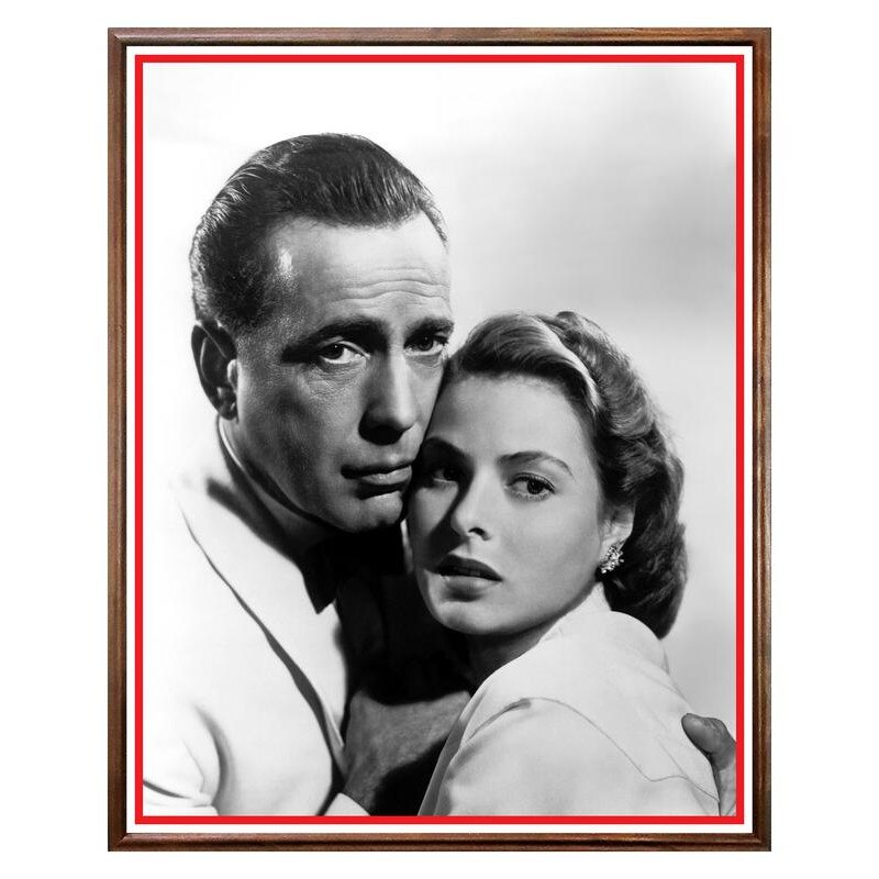 Tablou Decorativ - Club, Restaurant, Bar, Hotel, Cafenea - Casablanca - BRC-237, 40 x 50 cm