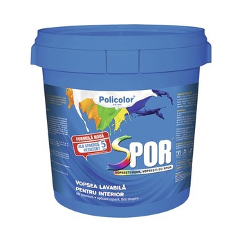 Vopsea lavabila alba de interior 4 L, Spor Vopsea lavabila alba de interior 4 L, Spor