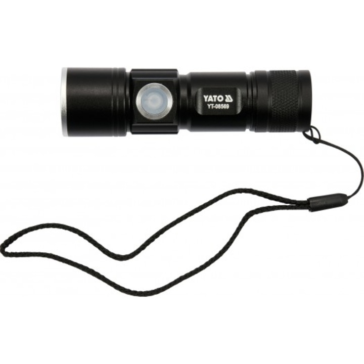 Фенер с батерия, 350LM, 650MAH, USB YT-08569