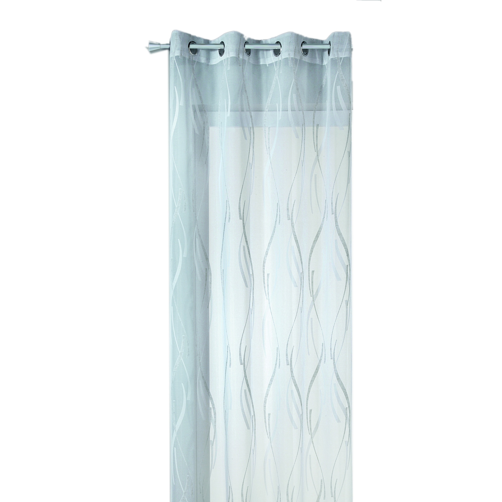 Perdea cu inele Benny argintiu 245x135