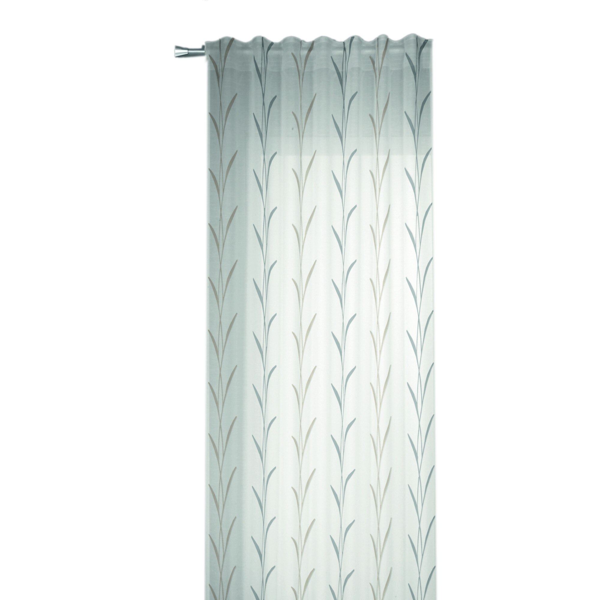 Perdea cu bride Anna maro deschis 245x135