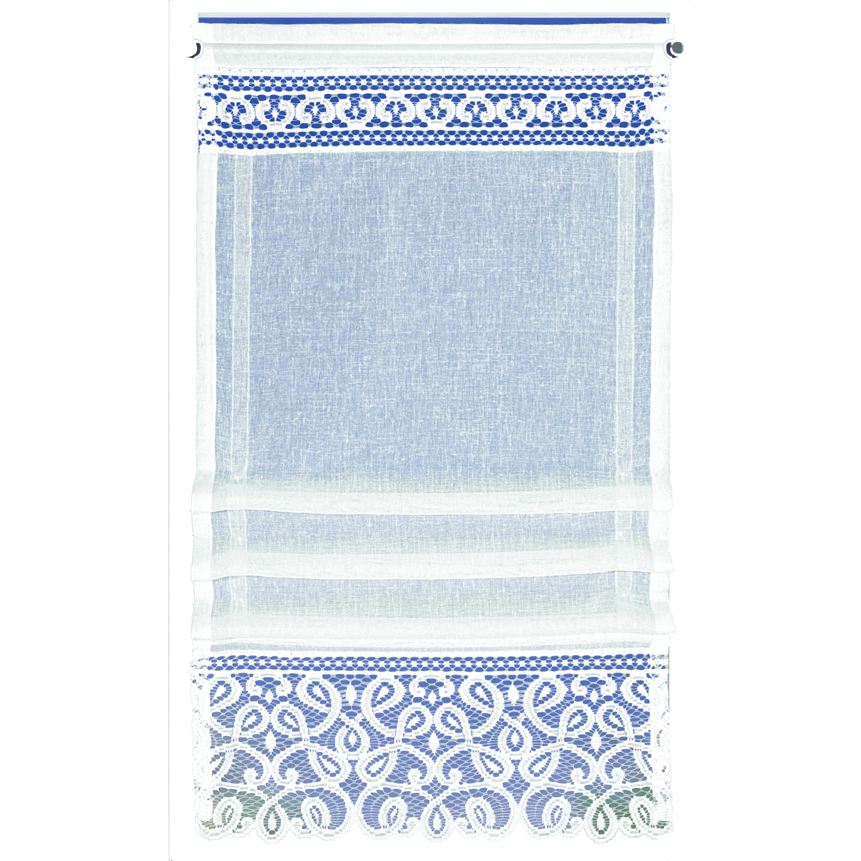 Perdea bucatarie Klips-rollo Kate4 alb 120x50