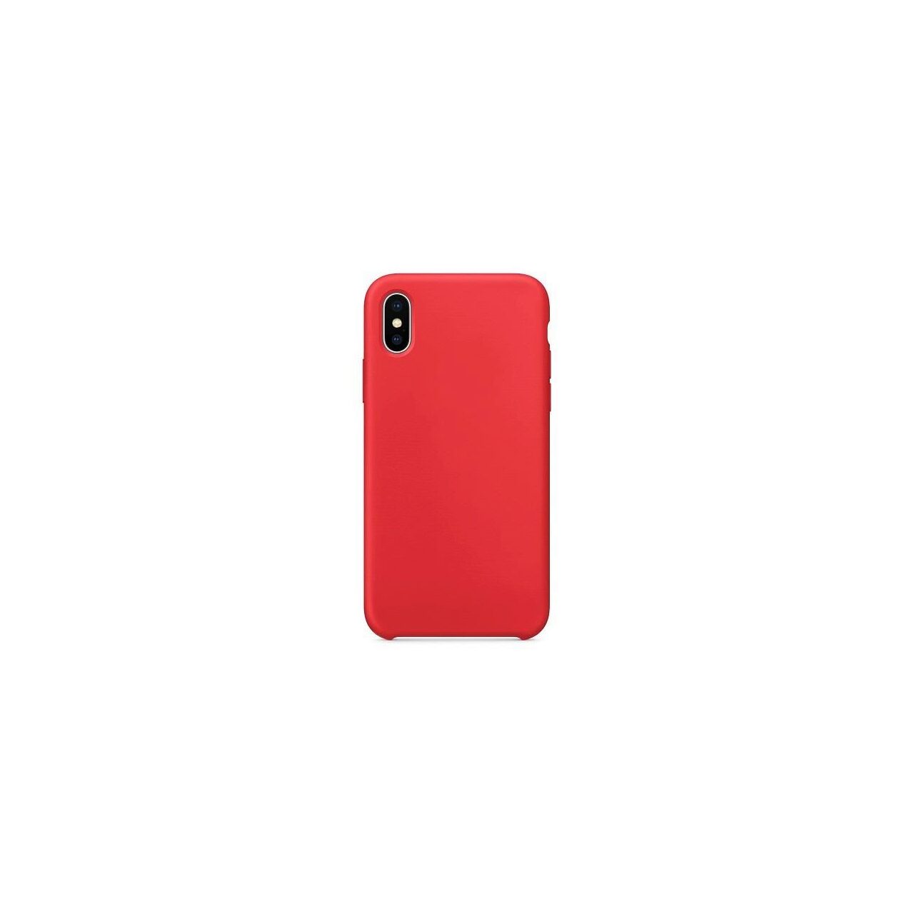Husa Apple iPhone X,iPhone XS - Iberry Silicon Soft Rosu