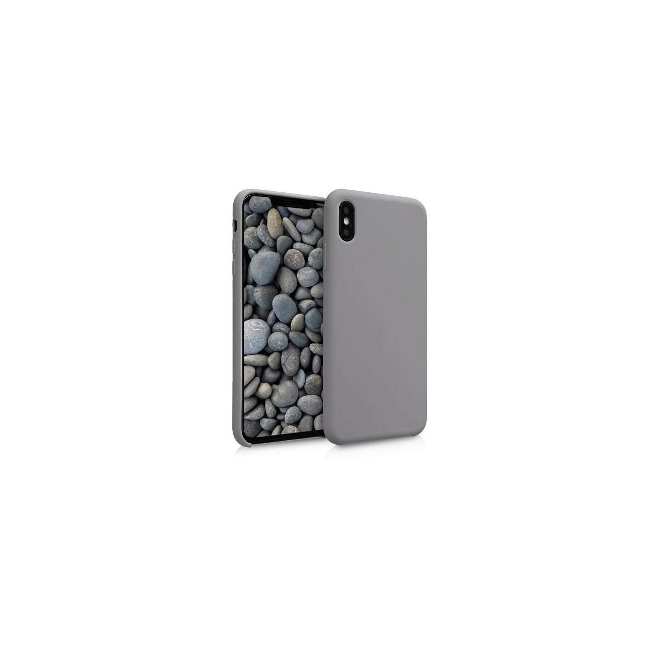 Husa Apple iPhone XS Max - Iberry Silicon Soft Gri