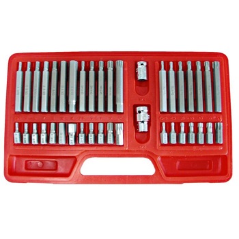 Set varfuri canelate/torx CR VA, 40 piese/set Set varfuri canelate/torx CR VA, 40 piese/set