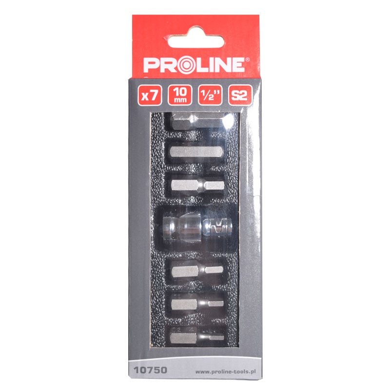 Set varfuri hexagonale Proline, CR VA, otel S2, 7 piese/set