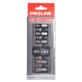 Set varfuri canelate Proline, CR VA, otel S2, 6 piese/set Set varfuri canelate Proline, CR VA, otel S2, 6 piese/set