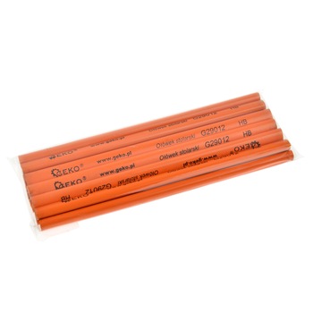 Set 12 creioane pentru tamplarie 180mm HB, GEKO G29012 Set 12 creioane pentru tamplarie 180mm HB, GEKO G29012