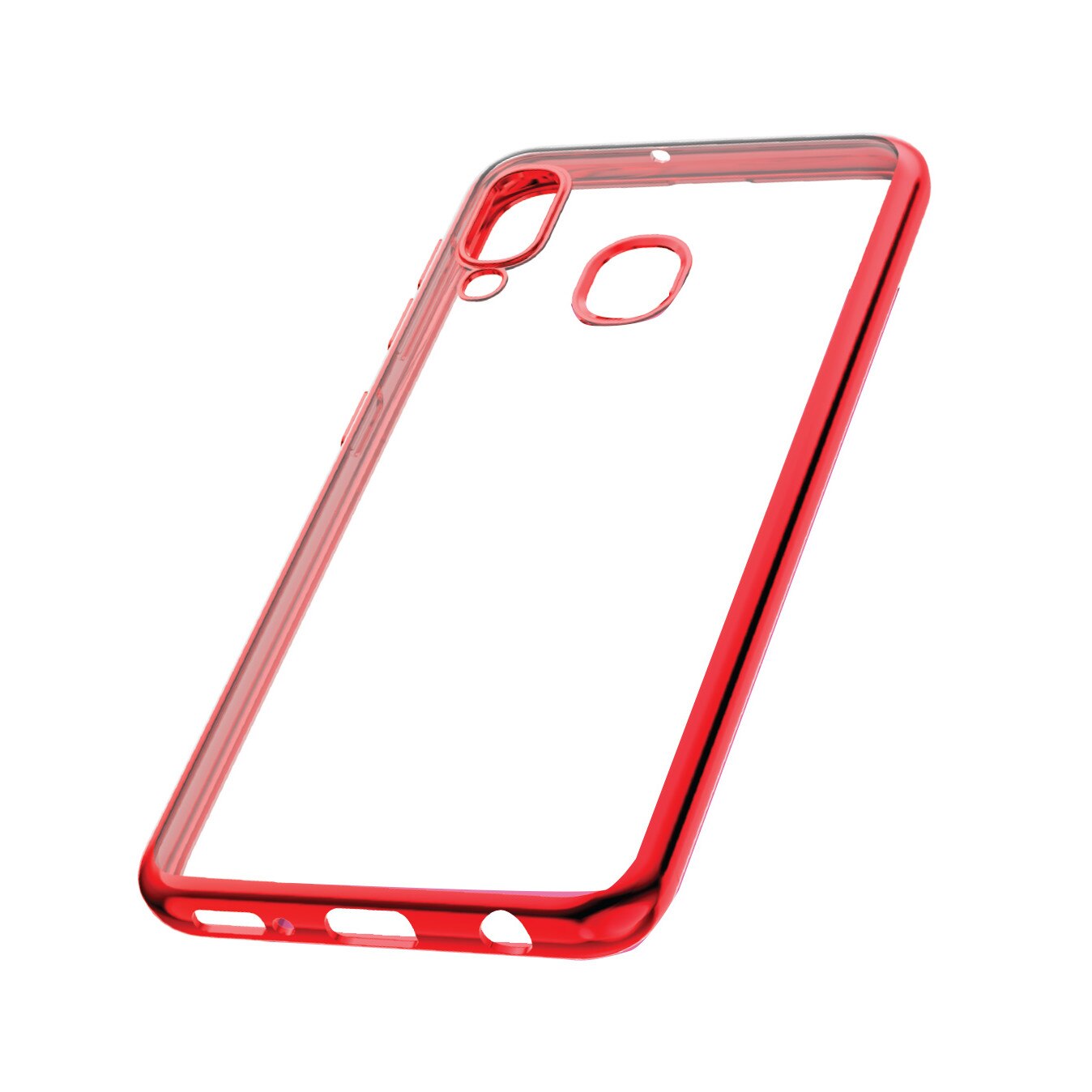 Capac Protectie Spate Cellara Colectia Electro Pentru Samsung Galaxy A20e - Rosu