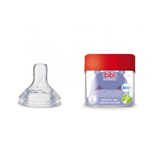 Tetina anti-colici rotunde din silicon 6 luni+