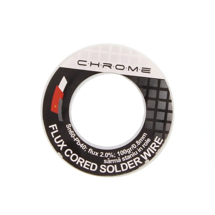 Fludor 100gr 0.8mm SN60 PB40, Chrome