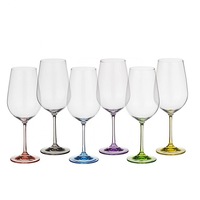set 6 pahare bohemia cristal rainbow pentru vin rosu 350ml imagen 16_0_
0