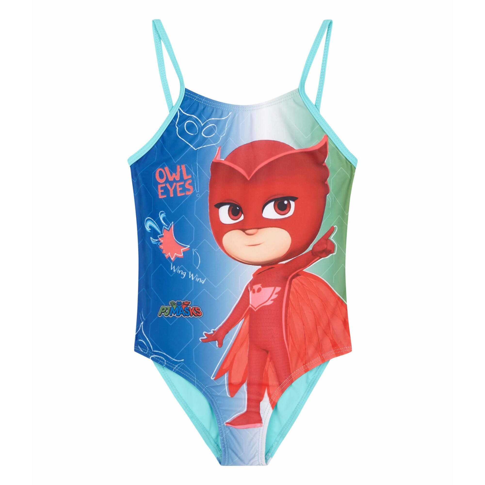 Costum de baie intreg PJ Masks turcoaz