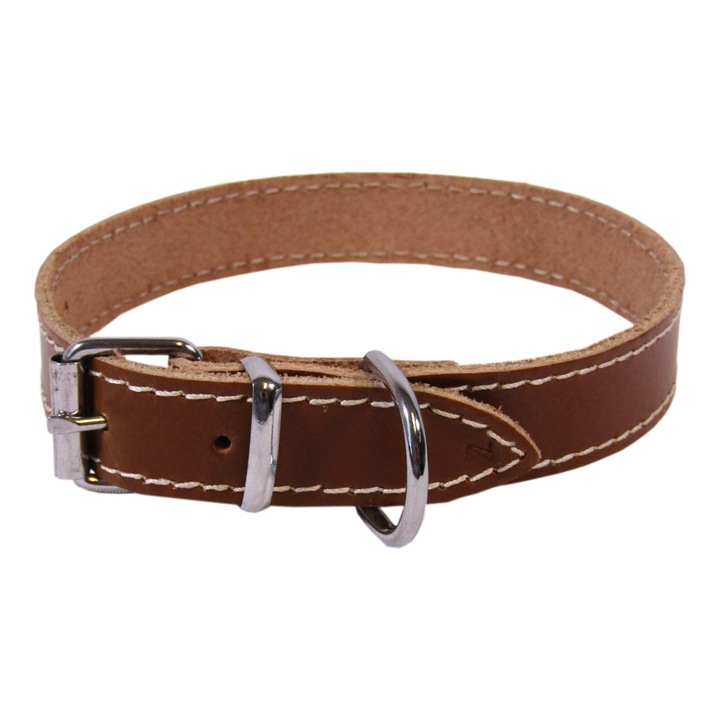 zgarda exo l2 2045 cm simplu din piele maro pentru caini imagen 57_1_
6