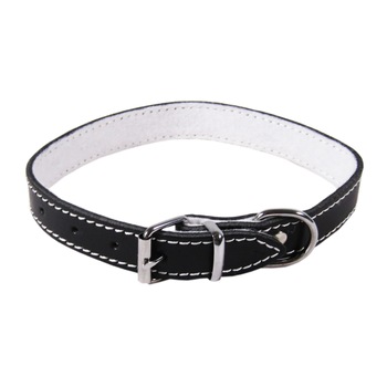 Zgarda Exo L3 2.5/53 cm pasla din piele negru pentru caini Zgarda Exo L3 2.5/53 cm pasla din piele negru pentru caini
