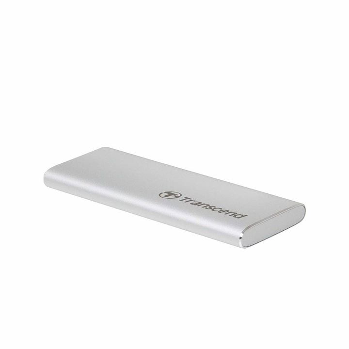 Външен SSD Transcend ESD240C 480GB USB 3.1 Gen 2 Type C Silver