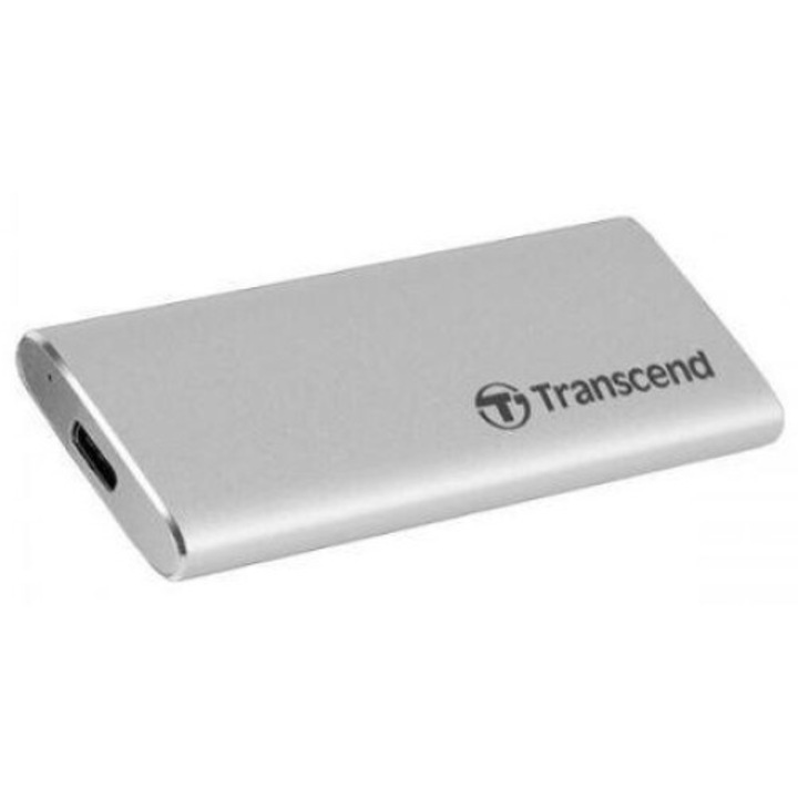 SSD Extern Transcend ESD240C 120GB USB 3.1 Gen 2 Type C Silver