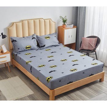 Set cearceaf cu elastic 230X250 cm si 2 fete de perna, VID-045 Set cearceaf cu elastic 230X250 cm si 2 fete de perna, VID-045