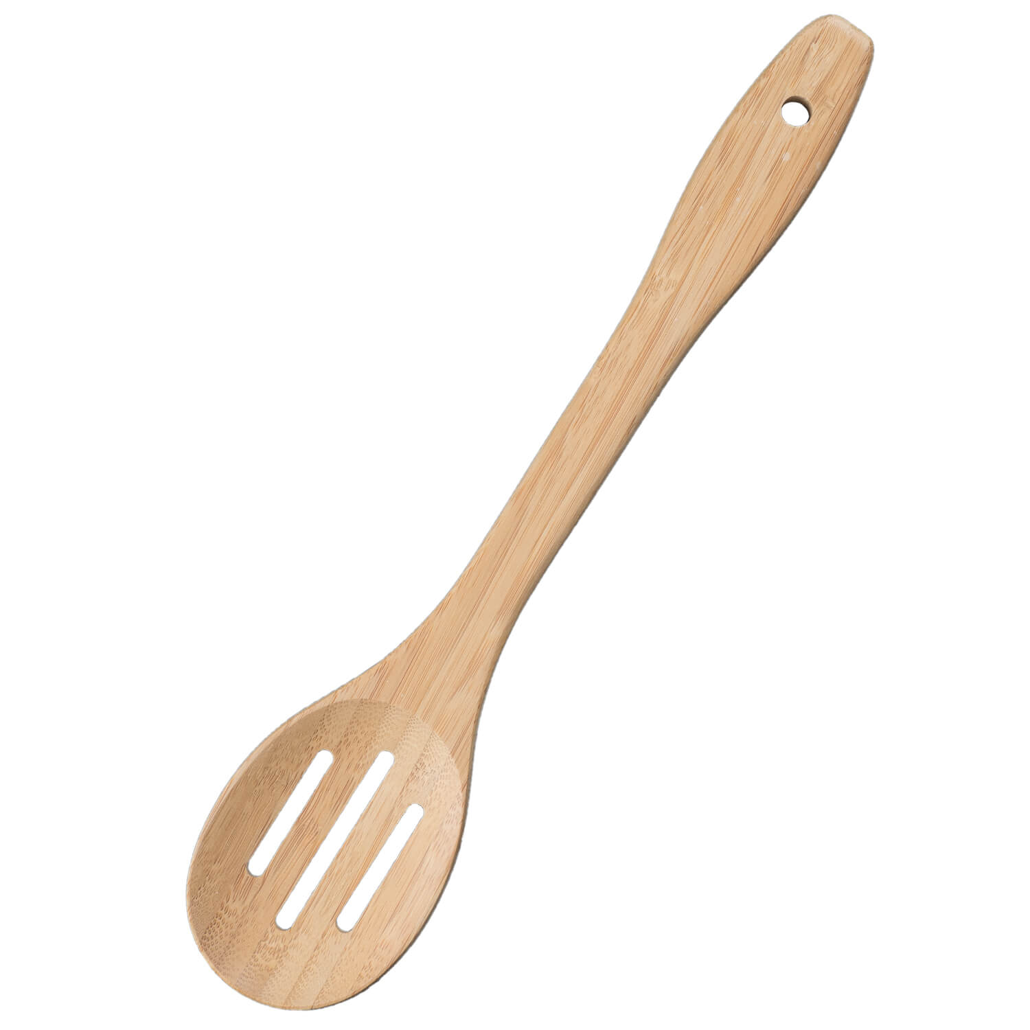 Lingura bambus Gemma, perforata, 30x7 cm