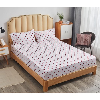 Set cearceaf cu elastic 230X250 cm si 2 fete de perna, VID-039 Set cearceaf cu elastic 230X250 cm si 2 fete de perna, VID-039