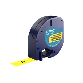 Etichete plastic autocolante DYMO DY91202 LetraTag, 12mmx4m, galbene, S0721620 S0721670 91202 Etichete plastic autocolante DYMO DY91202 LetraTag, 12mmx4m, galbene, S0721620 S0721670 91202