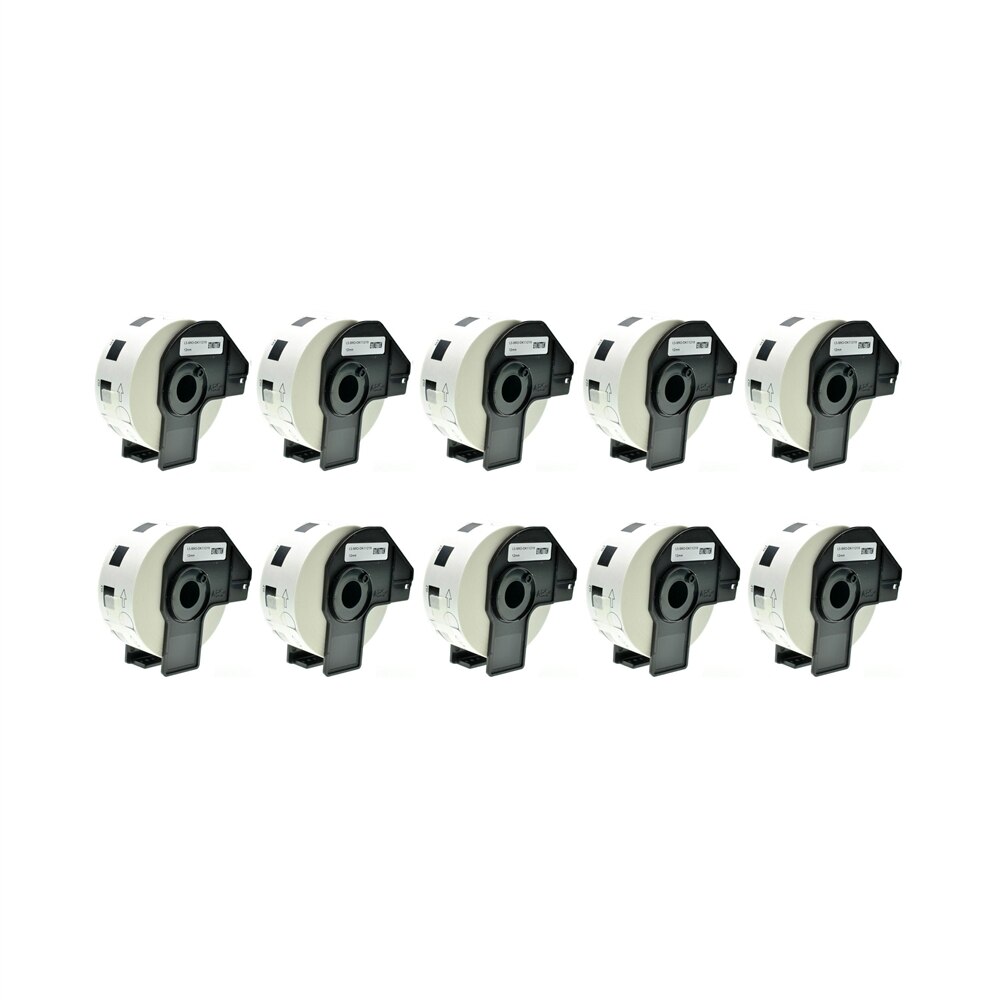 Set 10 Banda/Rola DK 11219 etichete Alb12mm Compatibile Pentru BROTHERP-Touch QL 1000 Series / QL 1050 / QL 1060 N / QL 500 A / QL 500 BS / QL 500 BW / QL 550 / QL 560 VP / QL 560 YX / QL 570 / QL 580 / QL 650 TD / QL 700 / QL 710 W / QL 720 NW