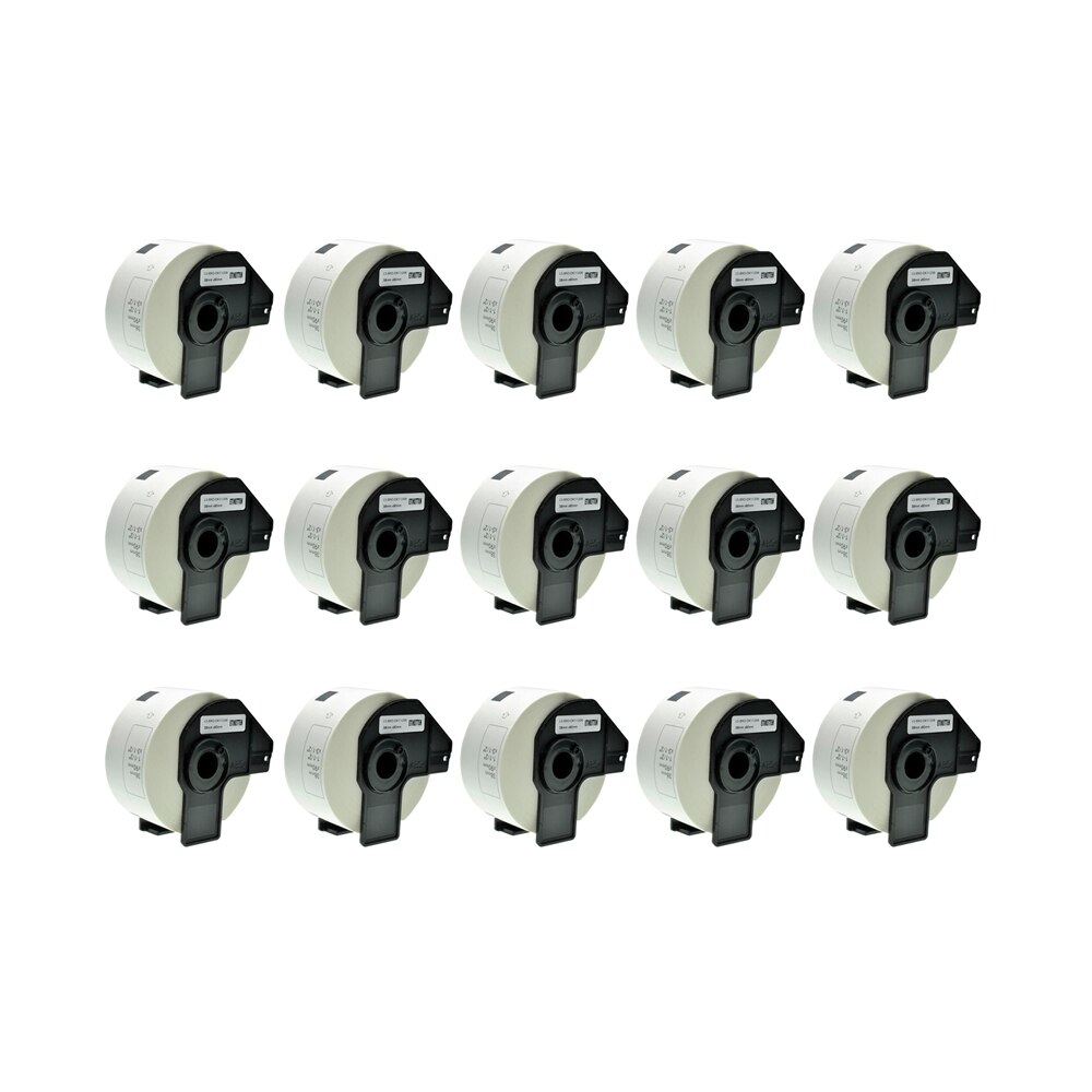 Set 15 Banda/Rola DK 11208 etichete Alb 38mmX90mm Compatibile Pentru BROTHERP-Touch QL 1000 Series / QL 1050 / QL 1060 N / QL 500 A / QL 500 BS / QL 500 BW / QL 550 / QL 560 VP / QL 560 YX / QL 570 / QL 580 / QL 650 TD / QL 700 / QL 710 W / QL 720 NW
